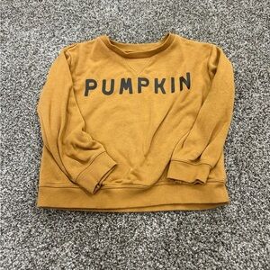 Pumpkin Kids Sweatshirt - Mustard
